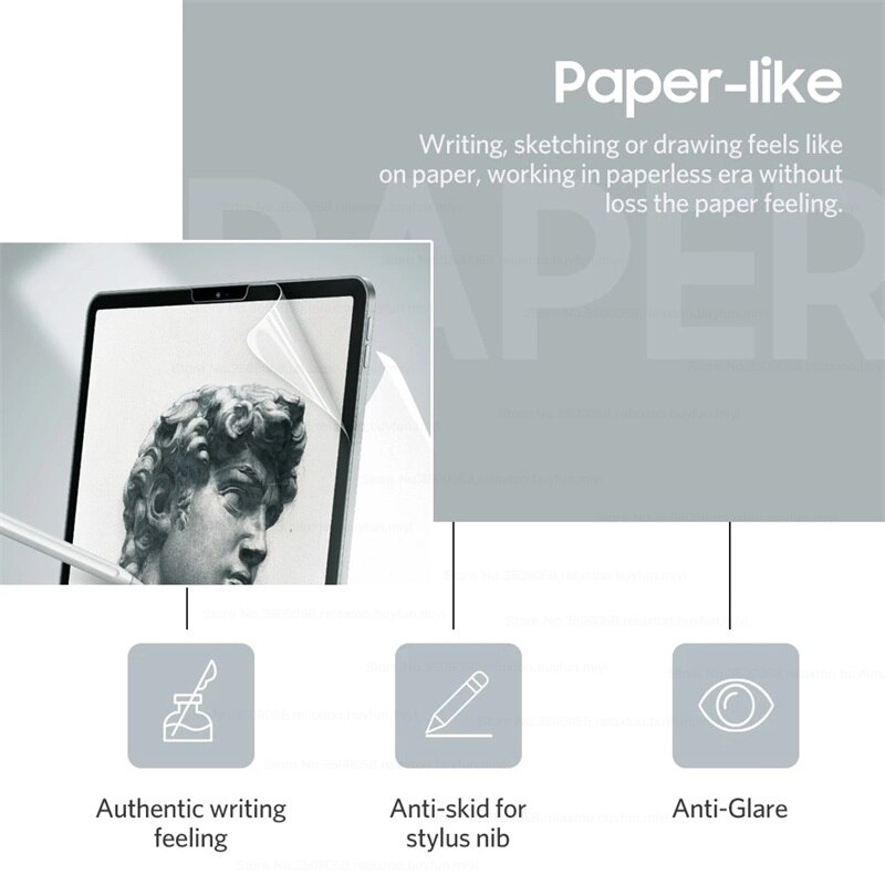 Paper Like Tablet Screen Protector For IPad Pro 11 12.9 10.5 10.2 Matte Painting Write For Ipad Air Mini 5 4 3 2 Paperlike Film