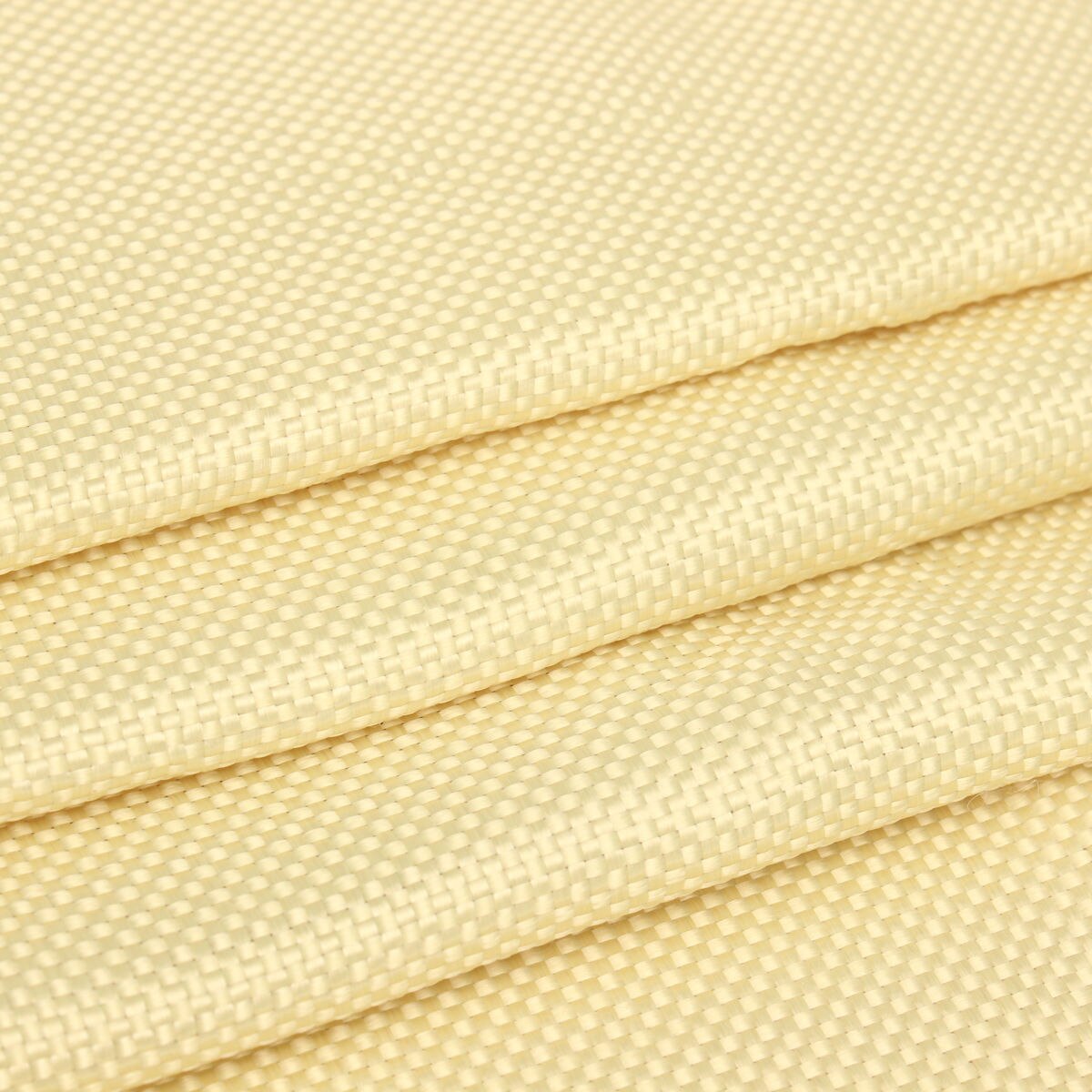 200gsm Kevlar Fabric Woven Aramid Fiber Cloth Plain Color Yellow 100cmx30cm
