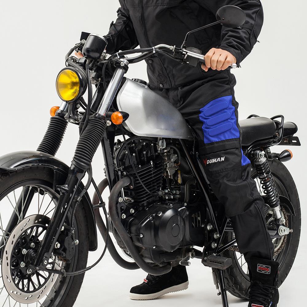 RU/ES ! DUHAN Motorrad Hosen Männer Winddicht Schutz Getriebe Motocross Hosen Motorrad Hosen Mit Knie Protektoren