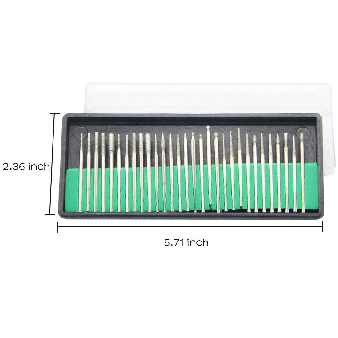 Power Tools Accessoires Roterend Gereedschap Diamond Burs Slijpschijf 2.35/3 Mm Schacht Van 30 Stuks Voor Dremel Gereedschap accessoires