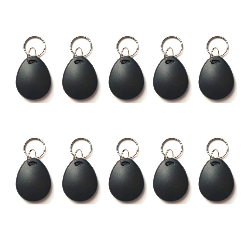 Uid fob 13.56mhz bloco 0 setor gravável ic cartão clone mutável inteligente keyfobs chave tags 1k s50 rfid controle de acesso: 10pcs Black
