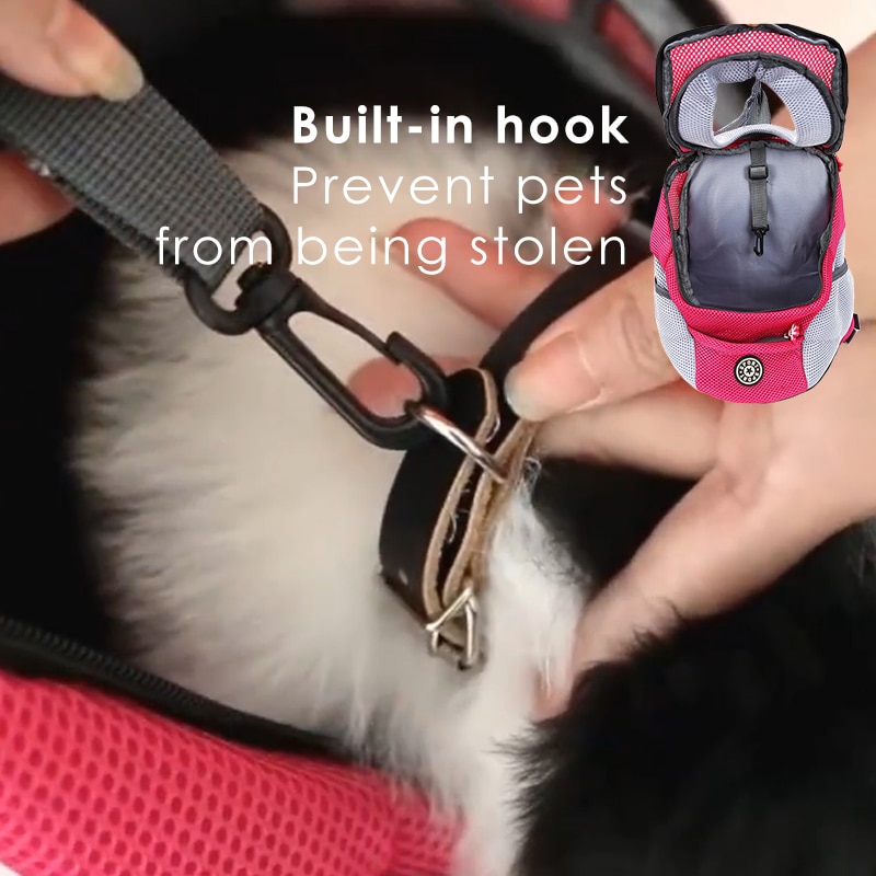 Outdoor Hond Draagtas Hond Front Zak Dubbele Schouder Draagbare Rugzak Mesh Rugzak Hoofd Draagtassen Voor kat