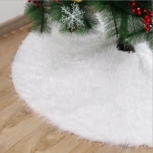 Valkoinen pehmo joulukuusi hame lumihiutaleet puu matto iloinen joulukuusi koristeet koriste vuosi navidad kodin sisustus