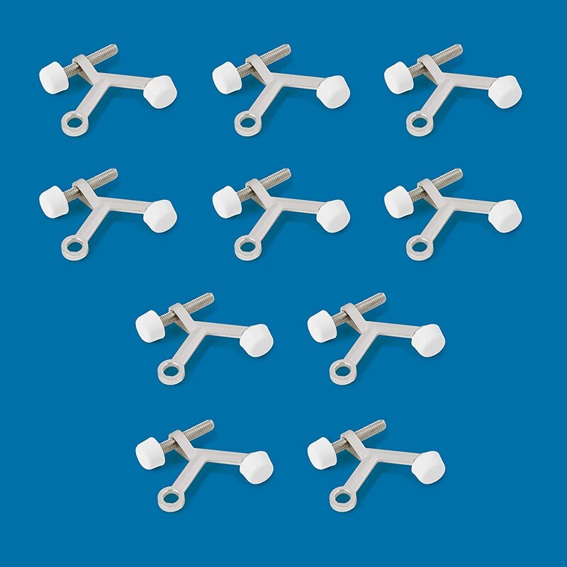 Standard Hinge Pin Door Stop, Hinge Pin Adjustable Positioning Door Stop, 10-Pack