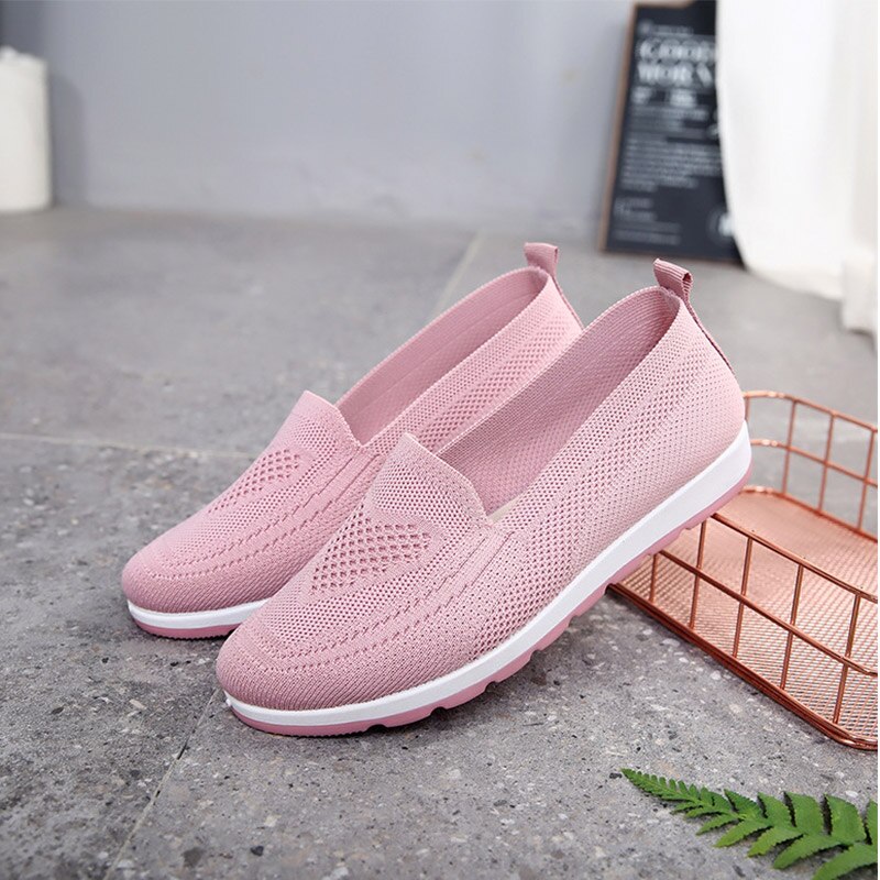 Vrouwen Schoenen Casual Sneakers Dames Gebreide Mesh Ademend Slip Gevulkaniseerd Schoenen Sok Herfst Platform Mode Vrouwelijke Wandelschoenen