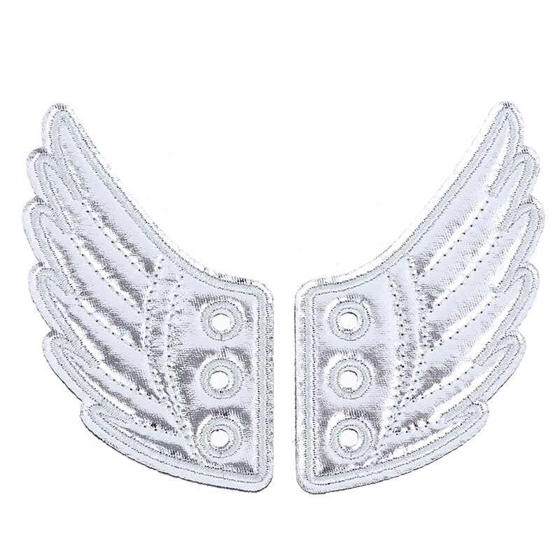 Kleurrijke Pu Schoen Accessoires Vleermuizen Glitter Black Angel Schoen Vleugels Ornament Show Halloween Party Fun Skate Schoenen Diy Decoraties: SV