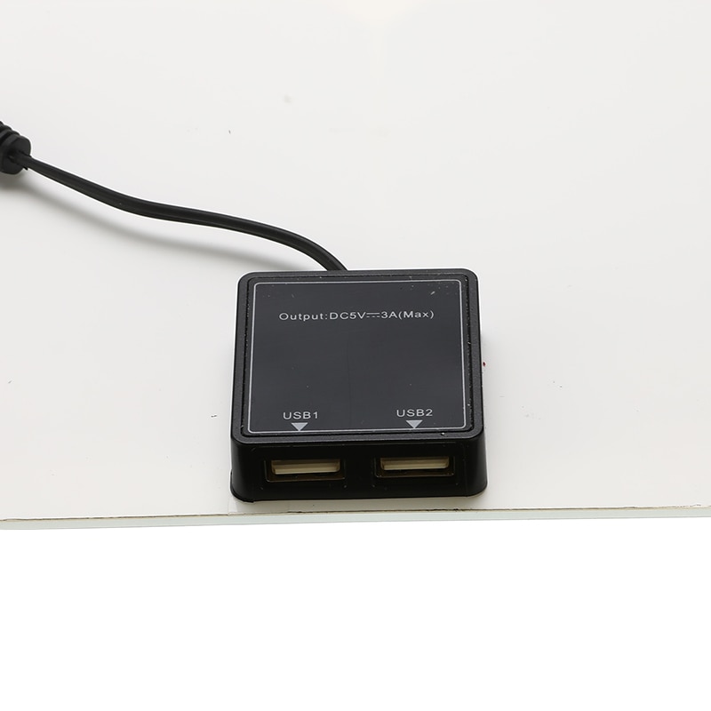 50w monokrystallinsk silicium solpanel celle til batteri mobiltelefon opladere cigarettænder dobbelt usb interface 12v/5v