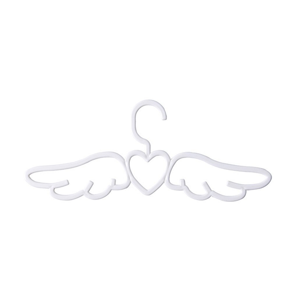 Porte-vêtements de ménage adulte multifonctionnel amour ailes cintre beau ange vêtements cintre en plastique: white