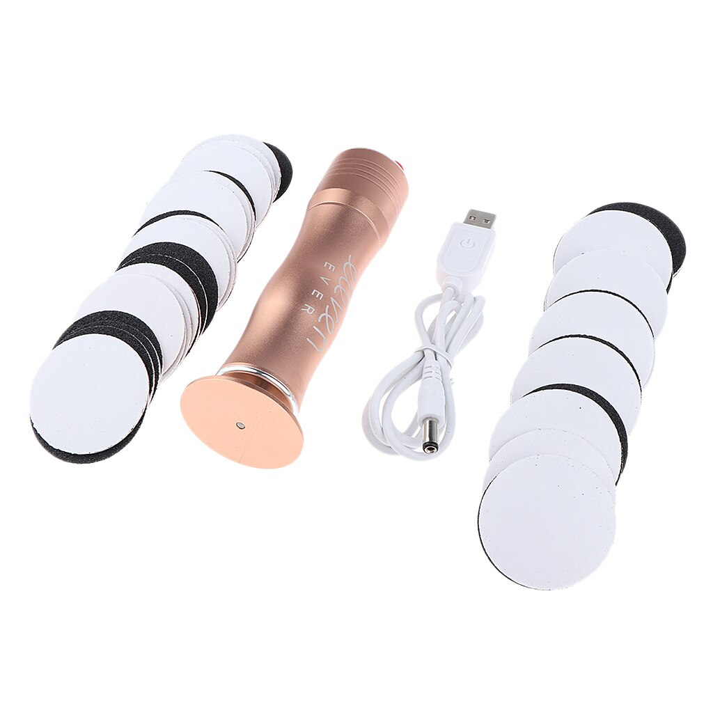Professionele Elektrische Voet Eelt Remover Scheerapparaat Voor Voeten Droog Hard Dode Huid & 60 Pcs Vervanging Schuurpapier Schijf Schuren Pad: Gold