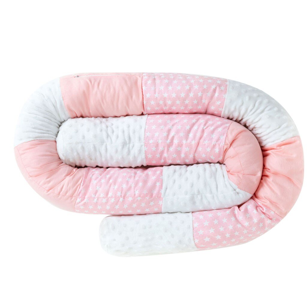 Juego de parachoques de algodón a juego para niños, cuna a prueba de golpes, suave, lana