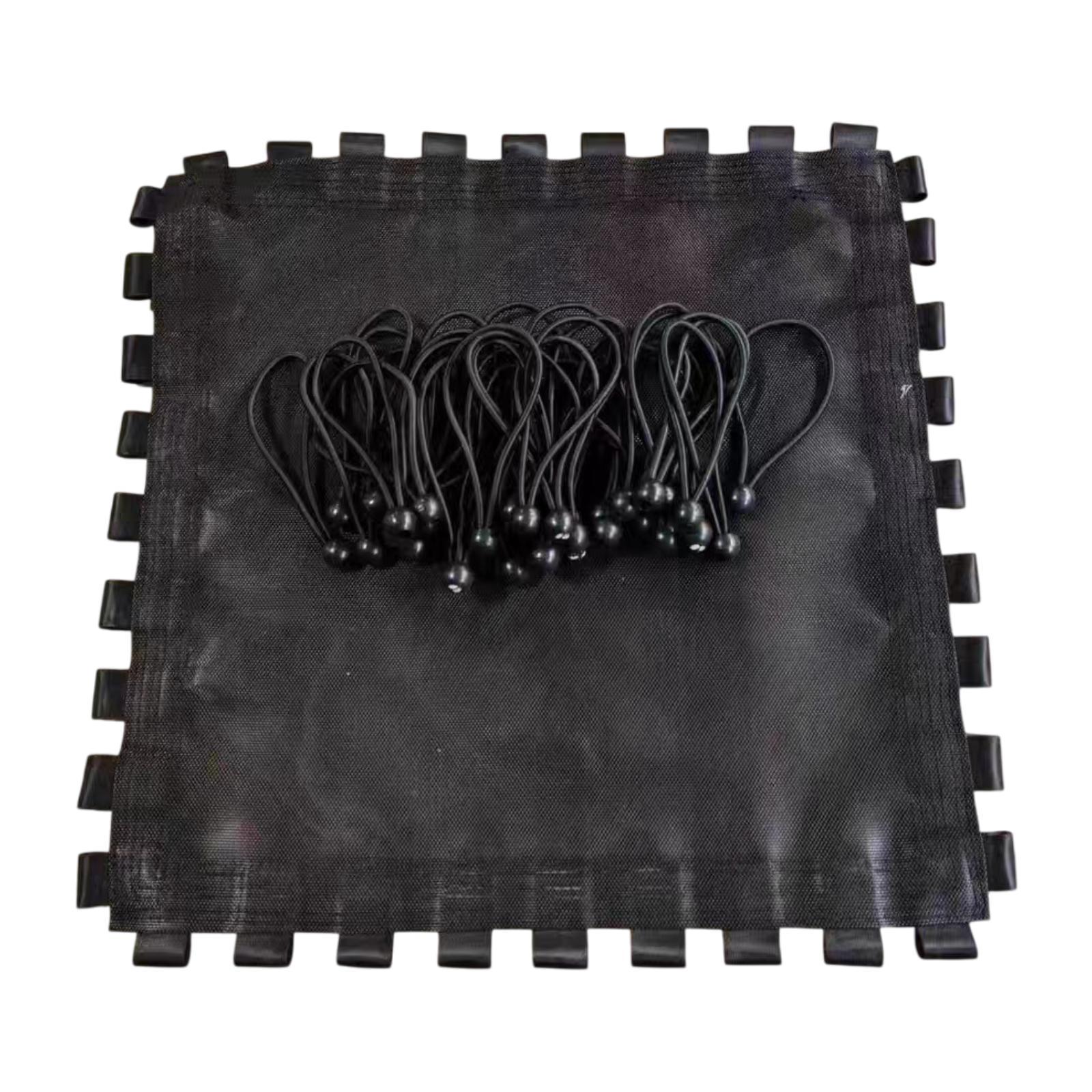 Trampoline Replacement Mat Easy to Install Reliable Trampoline Mesh Mat with 36 Ball Bungee Cords for Gymnastics Workout