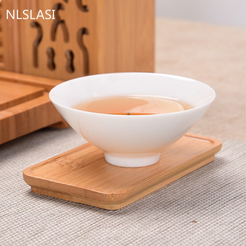 Natural bamboo tea road six gentlemen tea set multi-piece accessories minimalist Tea set tea accessories
