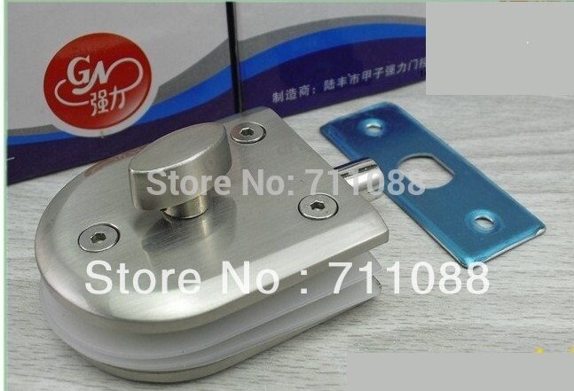 LT factory direct sell Single door glass lock swing bathroom door lock 6601 without key