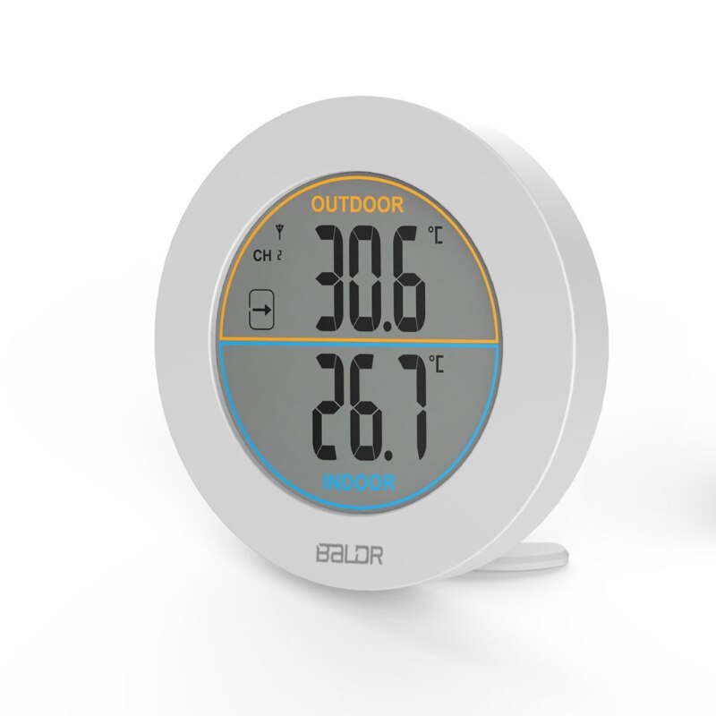 Table Wireless Thermometer LCD Display Indoor Outdoor Sensor Temperature Sensor