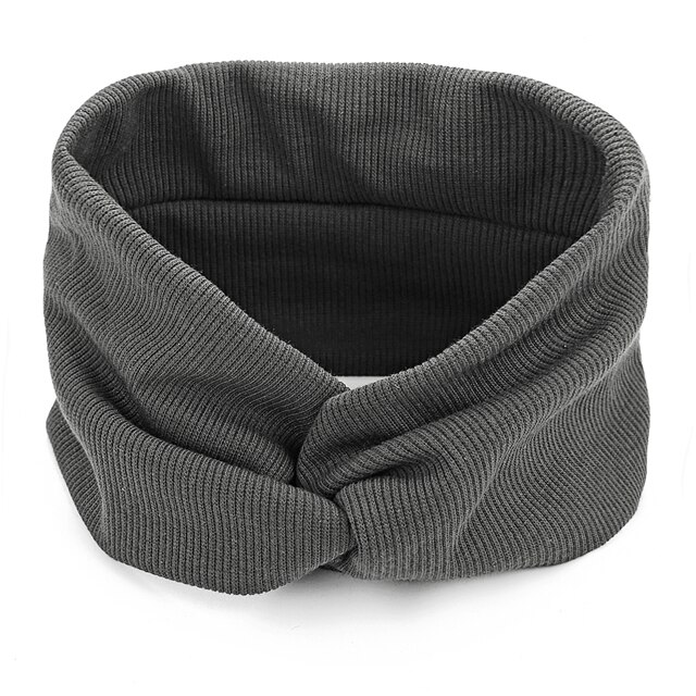 Bandeau d'hiver pour femmes, nœud supérieur, turban, bandeau, accessoire pour cheveux couleur bonbon: 622922