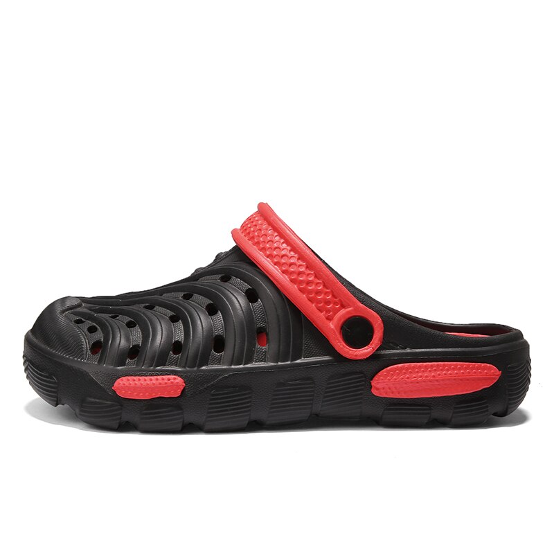 PULOMIES Pistoni di Estate Degli Uomini Sandali Massaggio Zoccoli Da Giardino All'aperto Scarpe Da Uomo Piscina Sandali Da Bagno Presentazioni Aziende Produttrici Giochi Muli Pistoni Della Spiaggia: Black / 40