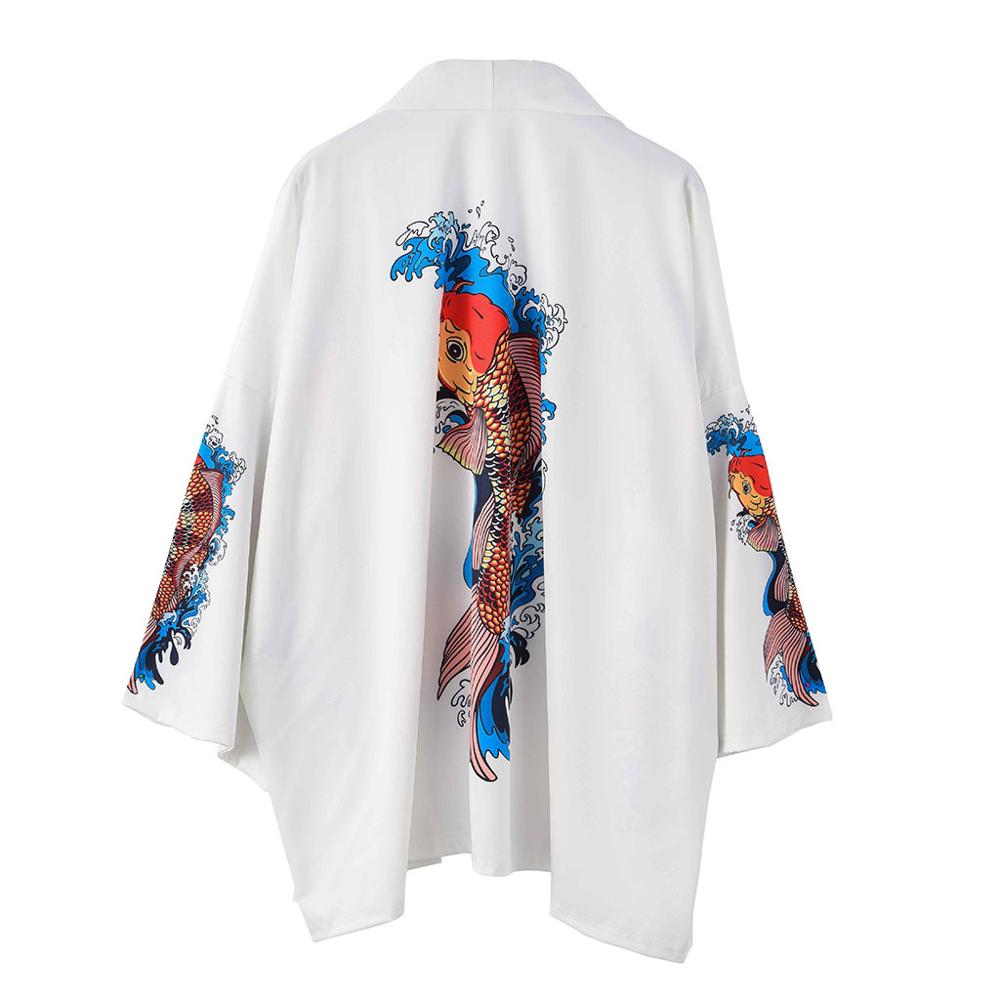 Kimono japonés tipo Cárdigan para hombre, Haori Yukata, disfraz de Samurai, ropa de Samurai, Kimono, chaqueta, ropa de calle informal para hombre, camisa Yukata Haori