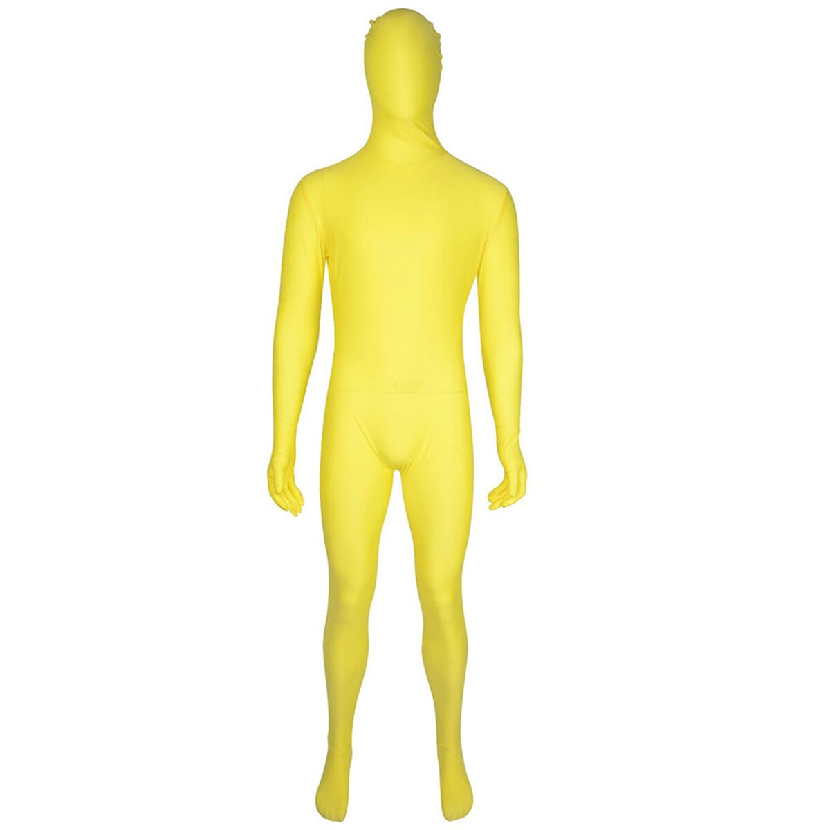 Jumpsuits Heren Skin Body Pak Speciale Effecten Fotografische Stage Prop Strakke Pak Elastische Body Groen Scherm Pak: YELLOW / L