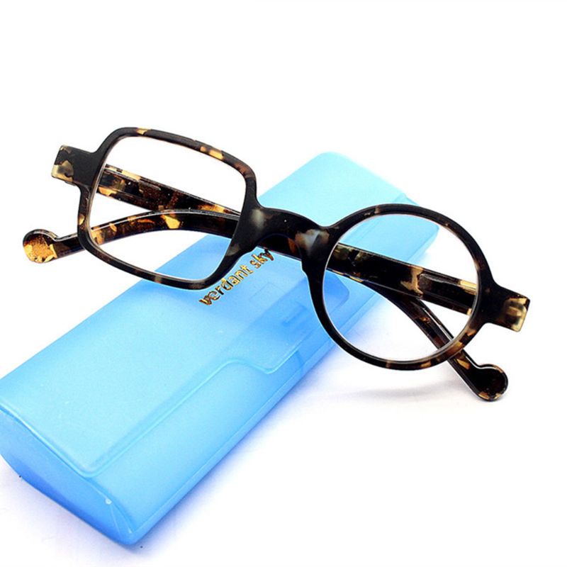 Reading Glasses Stylish Unisex Portable Reading Glasses Presbyopic +1.0~+3.5: +250 / Leopard