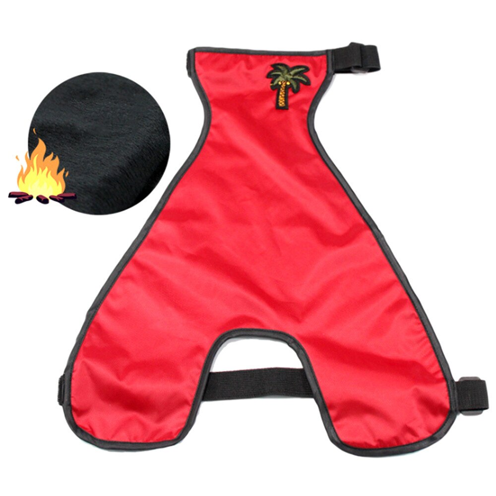 Pet Dog Clothes Protect Small Short Leg Pets Vest Apron Dog Clothes Belly Protector Pet Anti-Scratch Floor Pet Belly Vest: Red-Male / L