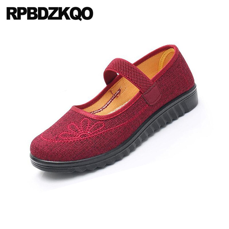 Lifup Chinesische Stickerei Schuhe Damen - Baumwolle Slipper Mit Blumenmuster