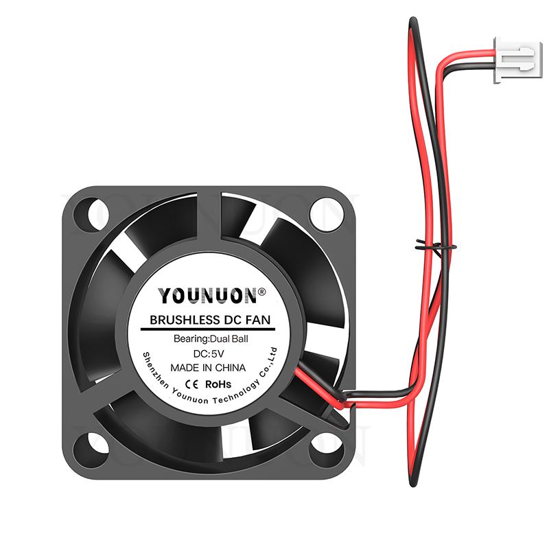 2 Pieces 3d printer fan 3010 30MM 30*30*10MM 3cm Graphics card fan Cooling fan 5V 12V 24V with 2pin sleeve&dual ball
