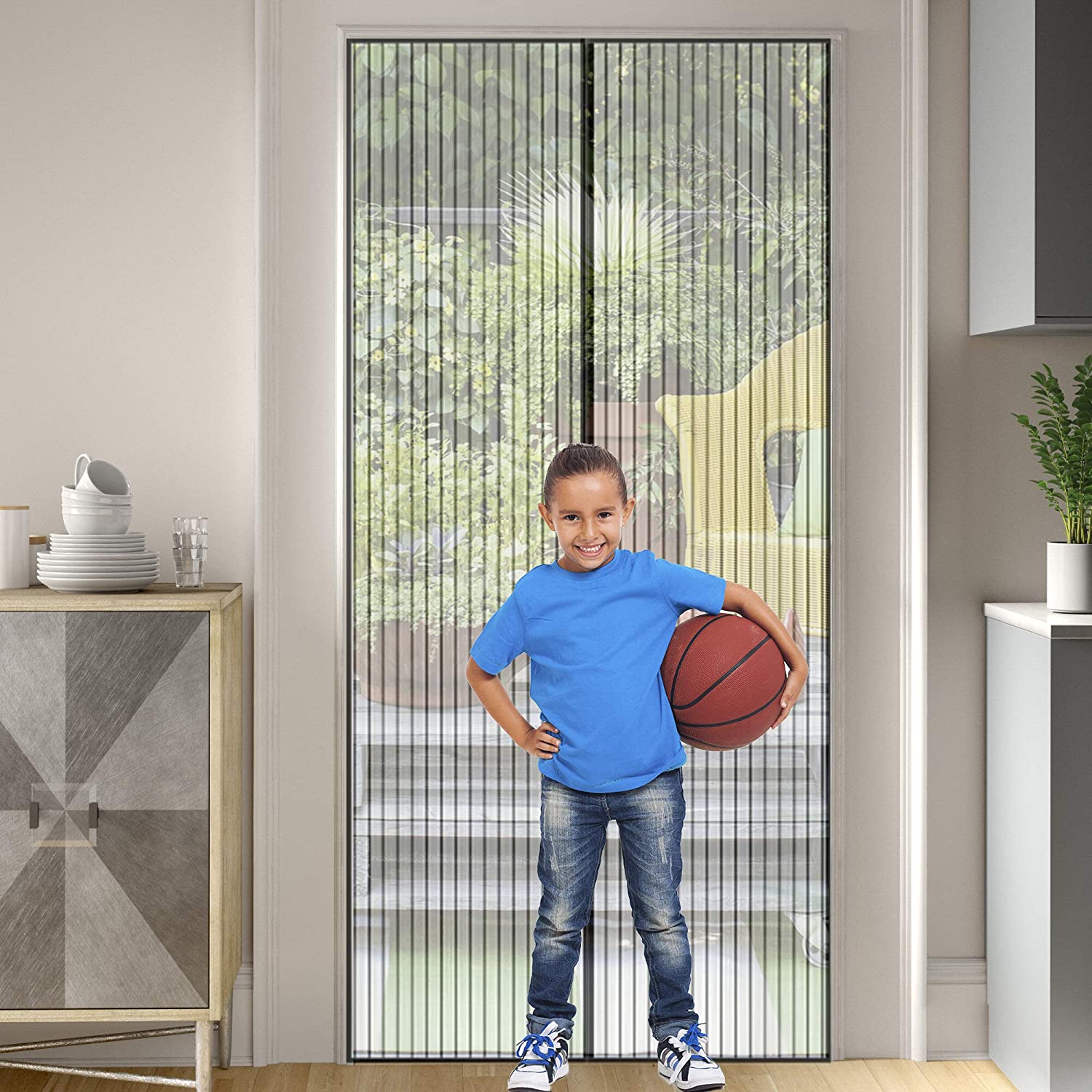 Magnetic Screen Door Net Anti Insect Mesh Fly Screen Mosquito Protection Net Magnet Curtains for Doors Windows Screen