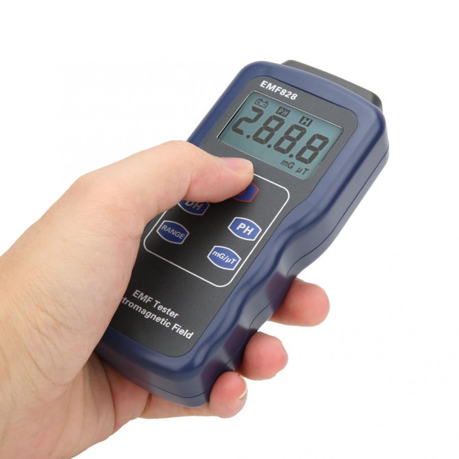 Strålingsdosimeter emf 828 computer tv elektromagnetisk felt strålingsdetektor lcd tester meter elektromagnetisk stråling