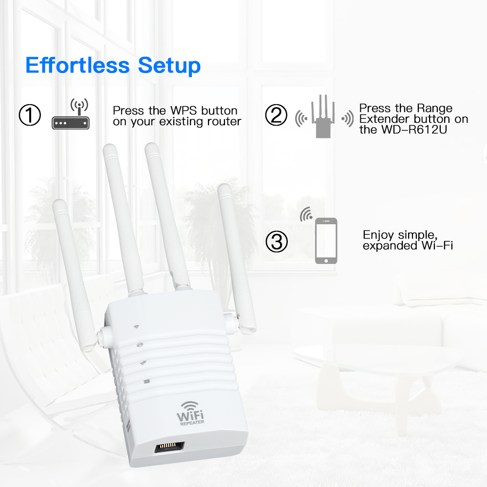 450 MBit/s WLAN-Repeater Wireless-Hochantennen-Netzwerkverstärker-Booster 2,4 GHz Signal abdeckung bereich WLAN-Repetidor