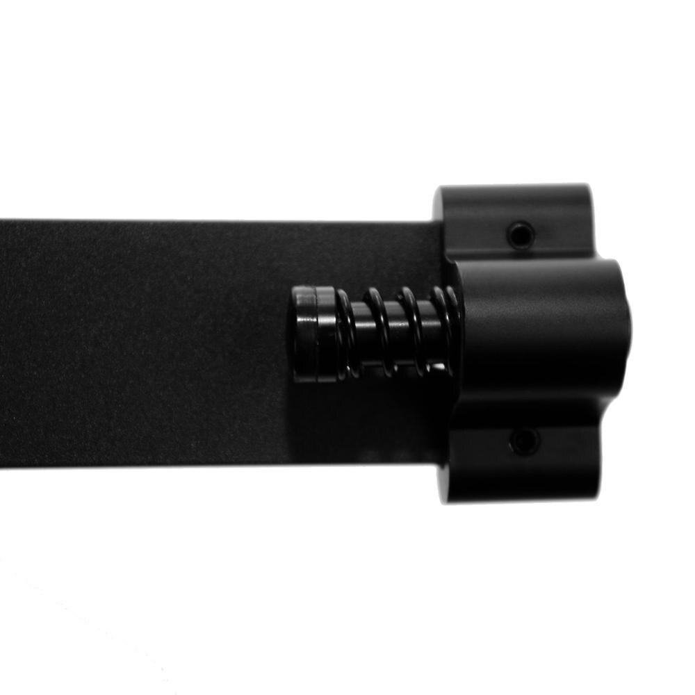Gifsin skydedørsdør hardware kit sorte dørpropper (et par)