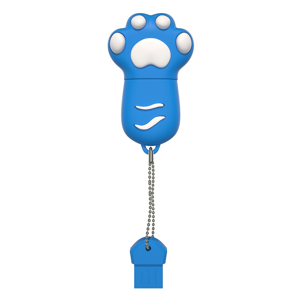 Pen Drive 4 Gb 8 Gb 16 Gb Mooie Usb Flash 32 Gb 64 Gb Leuke Kat Klauw Memory Stick opslag Apparaat Usb Флешка: 64GB / blue