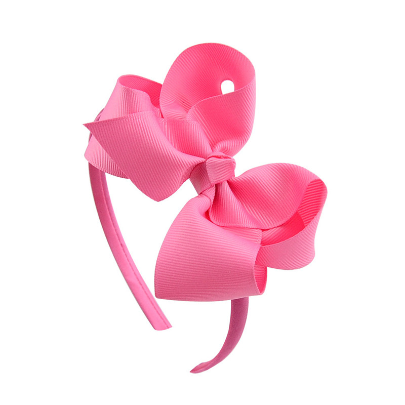 Cinta para el pelo de grogrén para niña, diadema bonita hecha a mano, lazo sólido, 20 colores, 4 pulgadas, accesorios para el cabello para niña: Otros