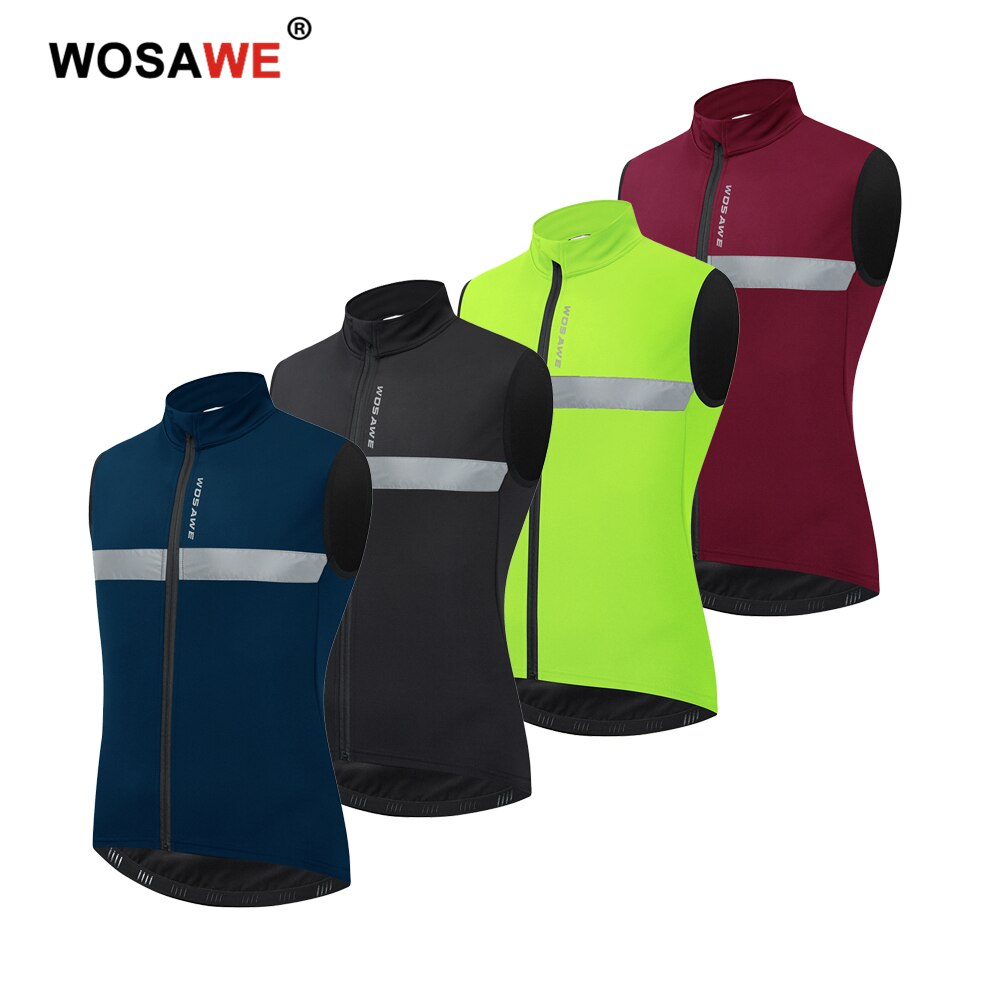 WOSAWE Männer der Motorrad Weste Jacke Windjacke Winddicht Atmungsaktiv Schnell Trocknend Sport Berg Fahrrad MTB Rennrad Gilet