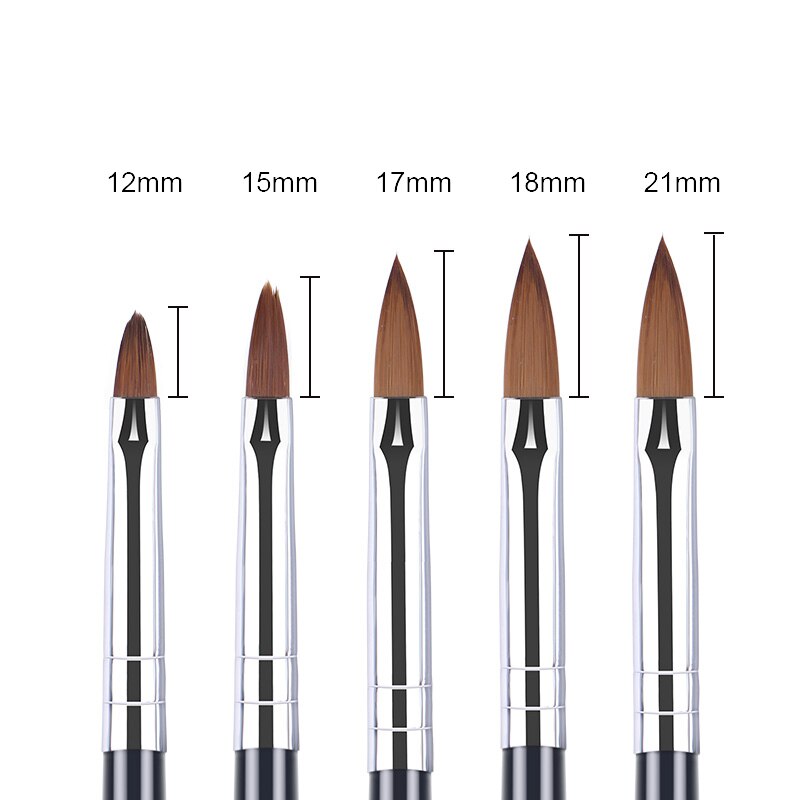 5/7/8 Stuks Nail Art Liner Tekening Pen Brush Diy Uv Gel Nail Lijn Strepen Schilderen Pen acryl Handvat Manicure Tool 7/9/11/15/20Mm: pattern 4