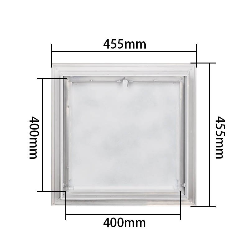 Ccess-Panel de acceso de pared o techo para puerta, apertura empotrada, Universal, ABS, cuadrado, plástico blanco, fácil de poner, 100x150mm -400x48000mm