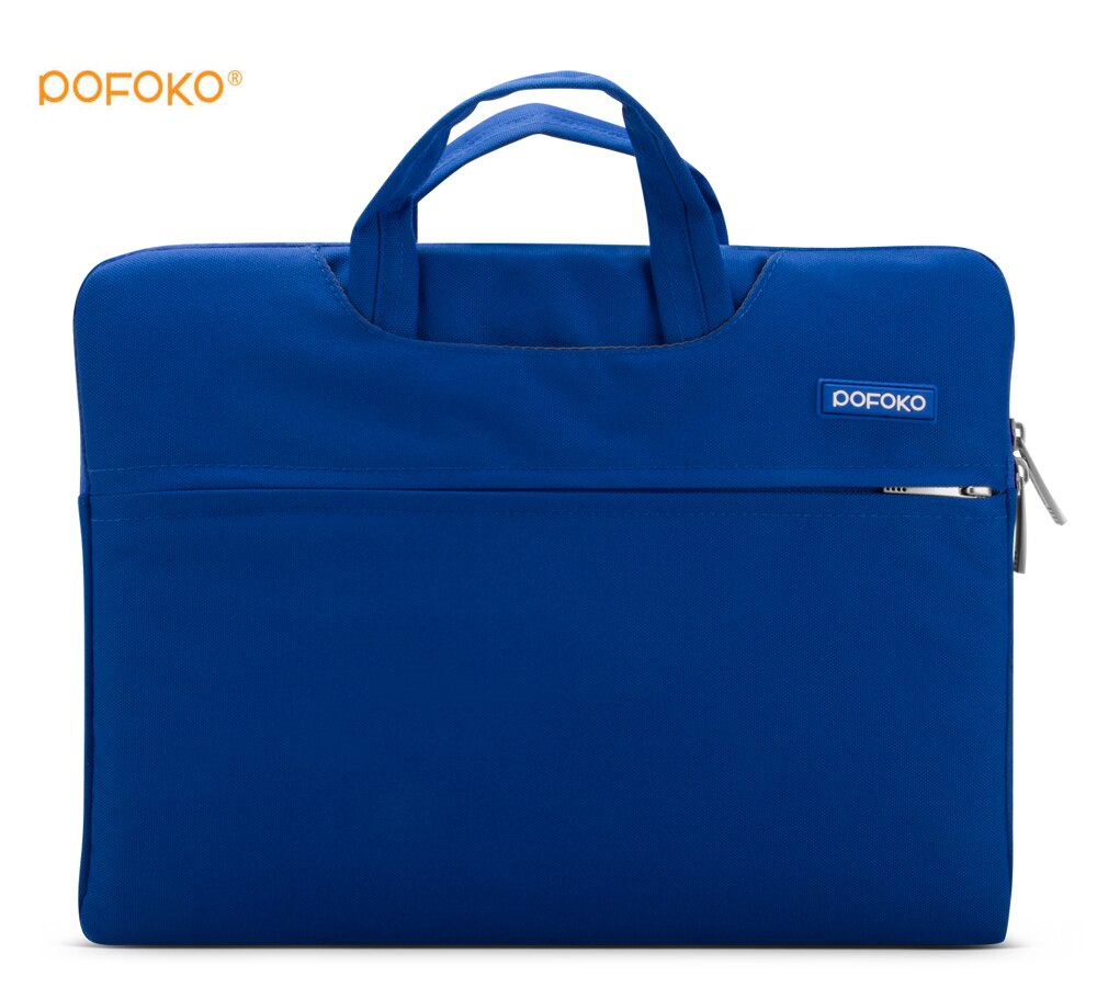 POFOKO brand Nylon waterproof Laptop Tablet Sleeve Carry Case Cover Bag Pouch For Apple Ipad Pro 12.9" inch: Blue