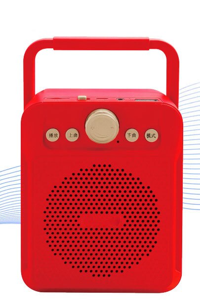 Bluetooth højttaler bærbar stor strøm trådløs stereo subwoofer tunge bashøjttalere lydboks support fm radio tf usb megafon: Rød