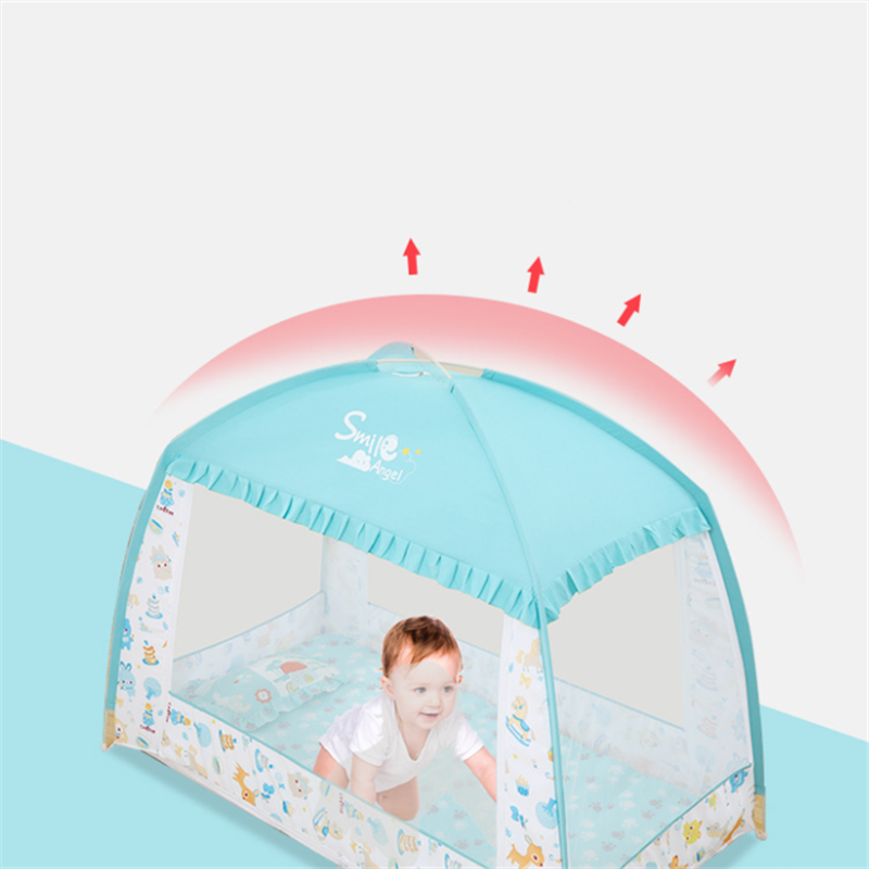 Zomer Yurt Type Klamboe Voor Baby Bedjes Slapen Baby Beddengoed Jongens Meisjes Kinderkamer Accessoires Decoratie Kind Bed Tent