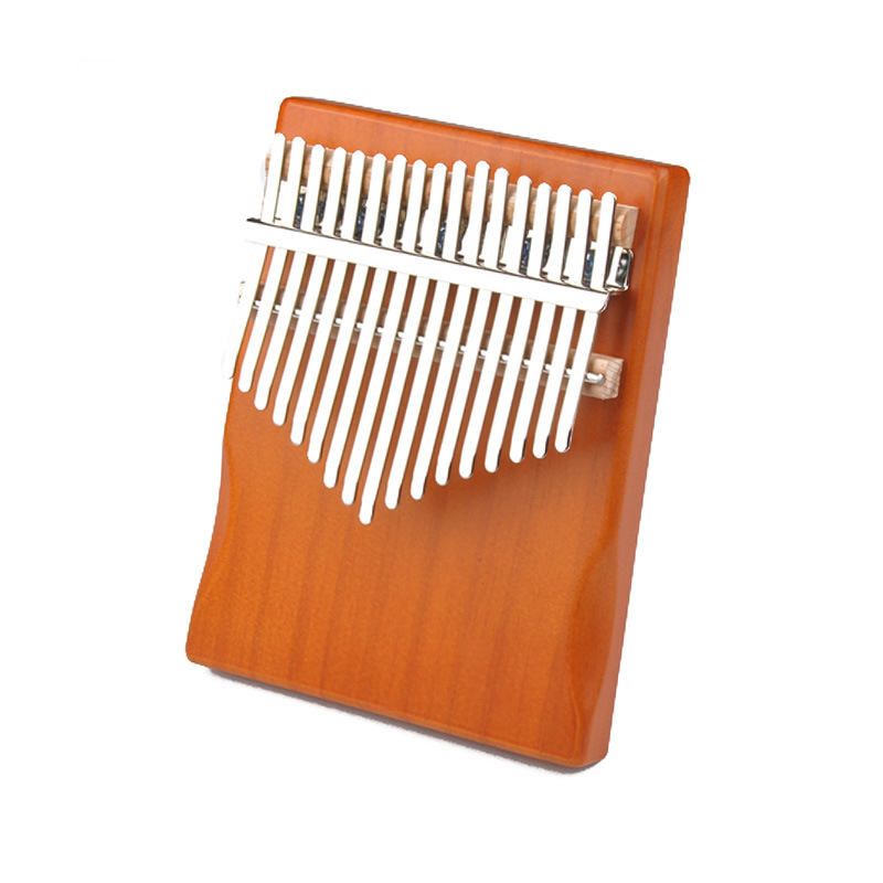 17 Keys Kalimba Thumb Piano Finger Flexible Piano African kalimba Made By Single Board Wood Mahogany Musical Instrument For Kids: nude coffee