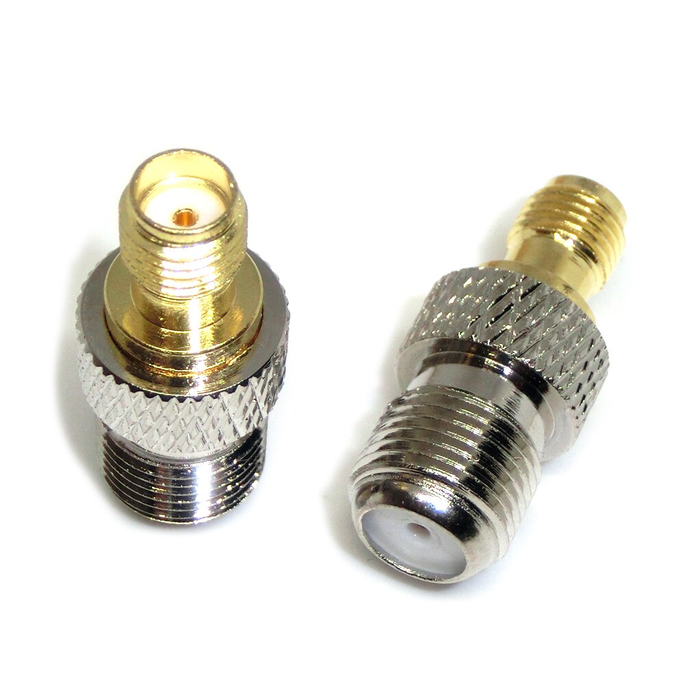 2 Stuks Rf Coax Coax Adapter F Type Female Jack Naar Sma Stekker Rechte F Connector Naar Sma Connector javino: F female to SMA-K