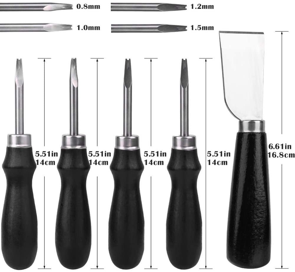 V-vorm Cutter Punch Lederen Ambachtelijke Gereedschappen Halfronde Cutter Punch voor Riem Riem Portemonnee Tas(25mm V-vorm Cutter Punch Lederen Ambachtelijke Gereedschappen Halfronde Cutter Punch voor Riem Riem Portemonnee Tas(25mm