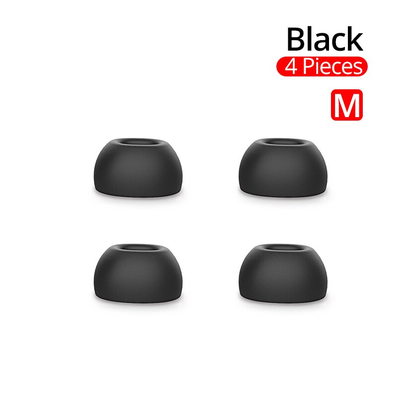Pzoz 6 st för airpods pro tips öron hörlurar memory foam för airpods 3 bluetooth hörlurar tillbehör brusreducering 4 st: M för 4 st