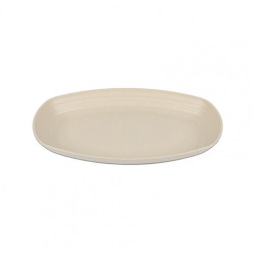 Attractive Dessert Plate Stackable Easy to Use Plastic Multi-purpose Heat-resistant Meal Plate: Yellow