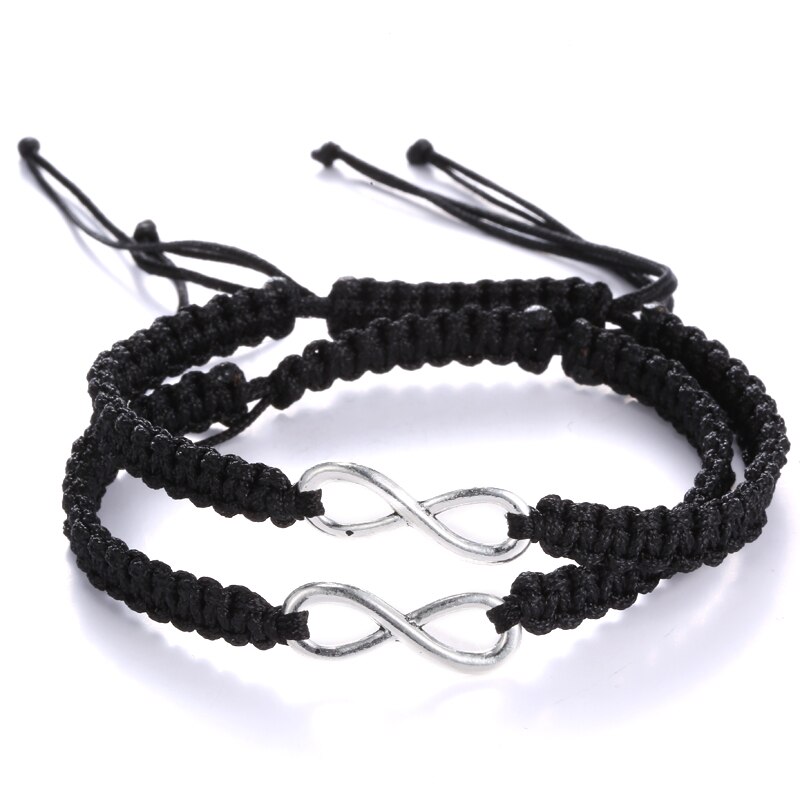 Mode Koppels Armband Liefhebbers Armband Voor Vriendin Vriendje Vrouwen Mannen Sieraden Handgemaakte Gevlochten Weven Touw Sieraden