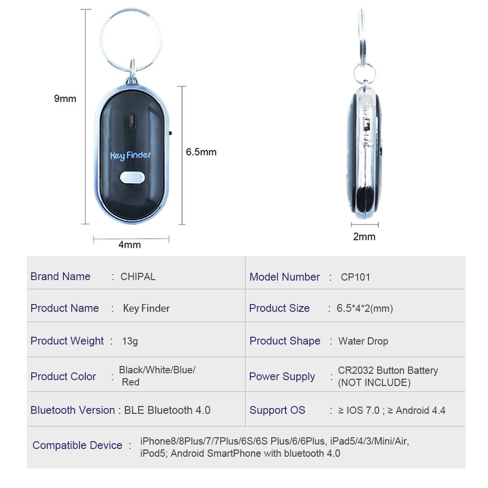 Mini Anti-Verloren Fluitje Key Finder Knipperende Piepen Remote Kids Sleutel Tas Portemonnee Sleutelhanger Locators Kind Alarm Herinnering Afstandsbediening