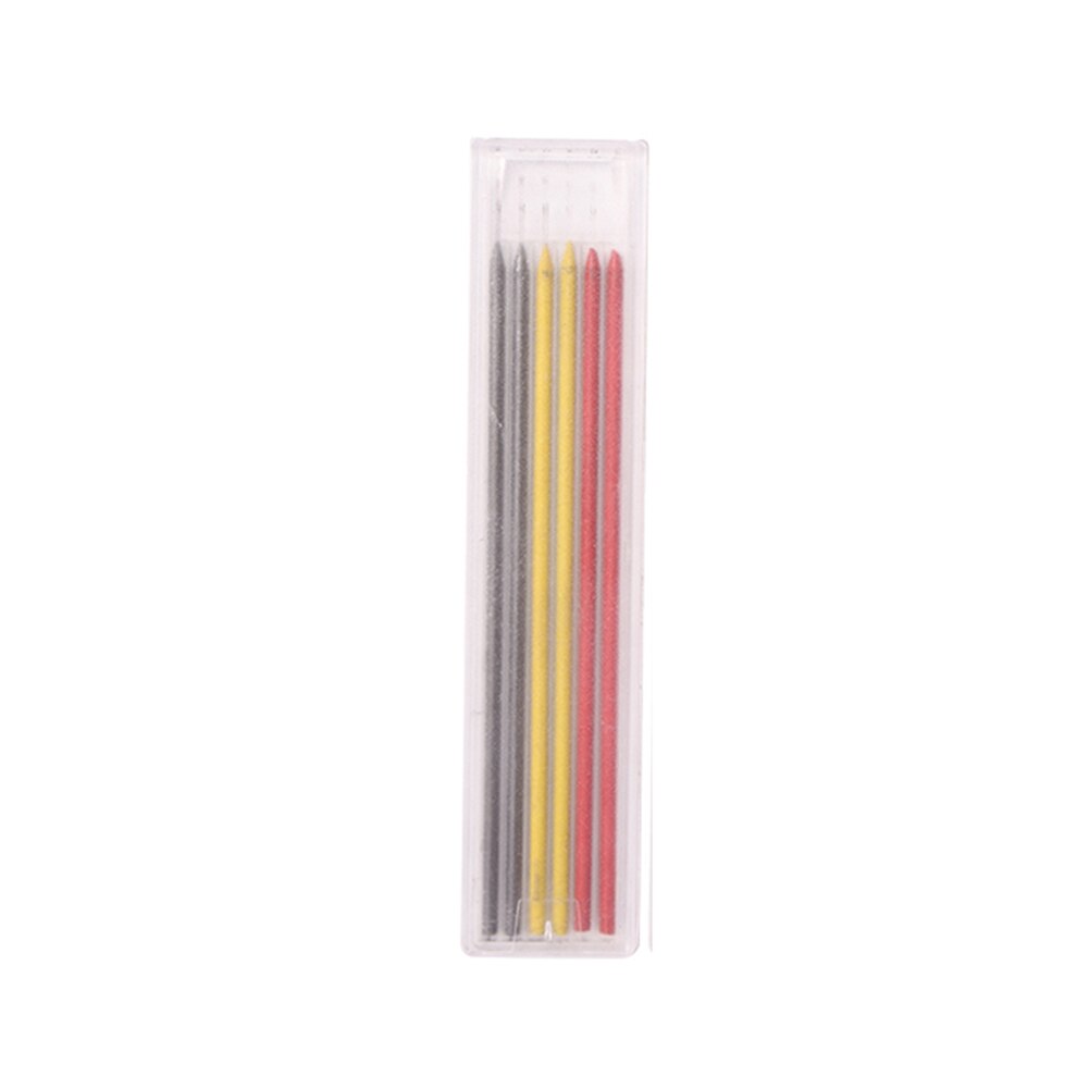 Solid Carpenter Pencil Set Woodworking Tools Mechanical Pencil 3 Colors Refill Construction Job Tools Carpentry Marking Scriber: Three Colors Refill
