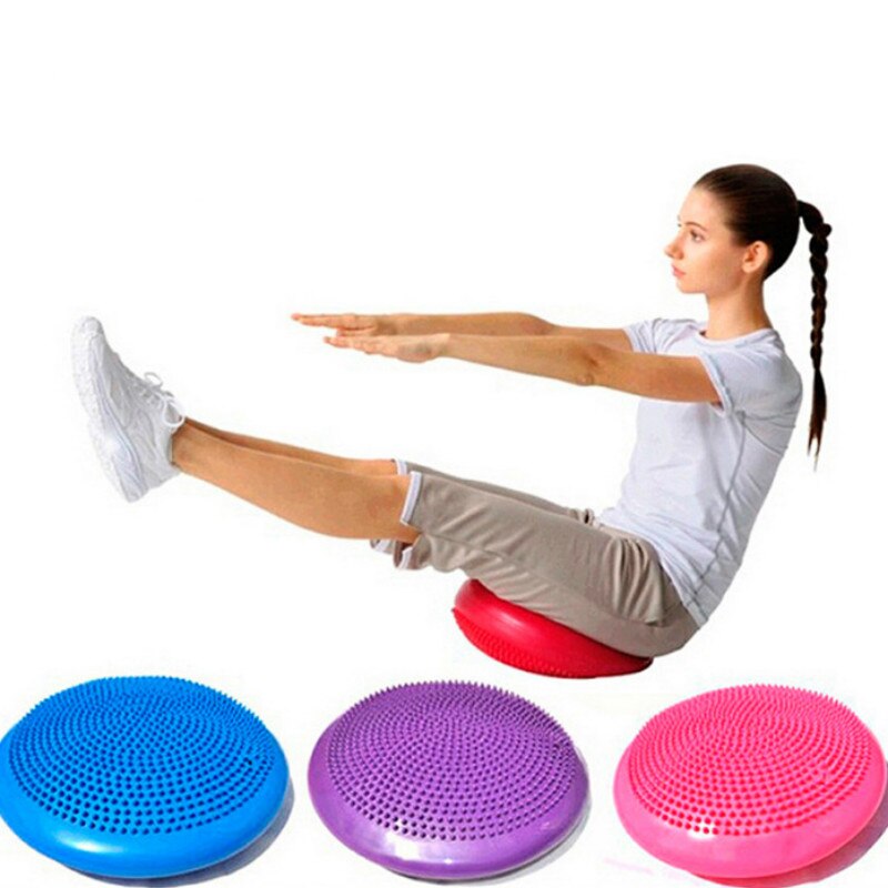 Yoga Balance Pad - Inflatable Massage Cushion - Thickened Explosion-Proof Pilates Mat - Gymnastic Training Device