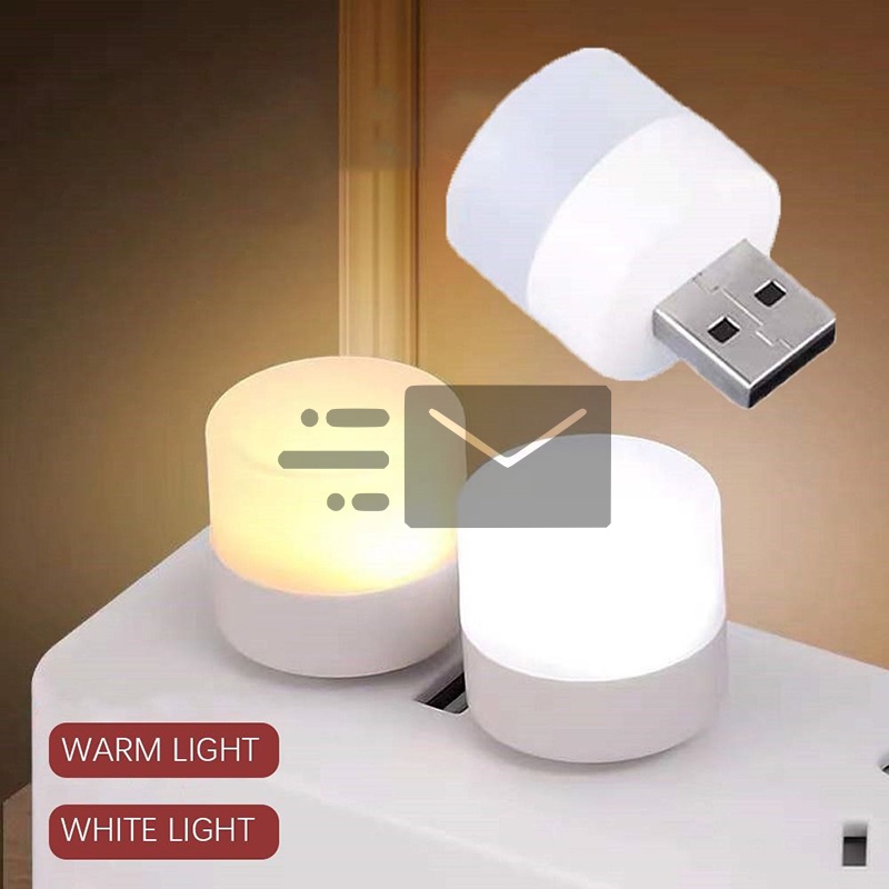 LED Table Lamp Lights Room Plug Usb Light Night Mini Book Reading Decorating Items Warm White Eye Protections Bedroom