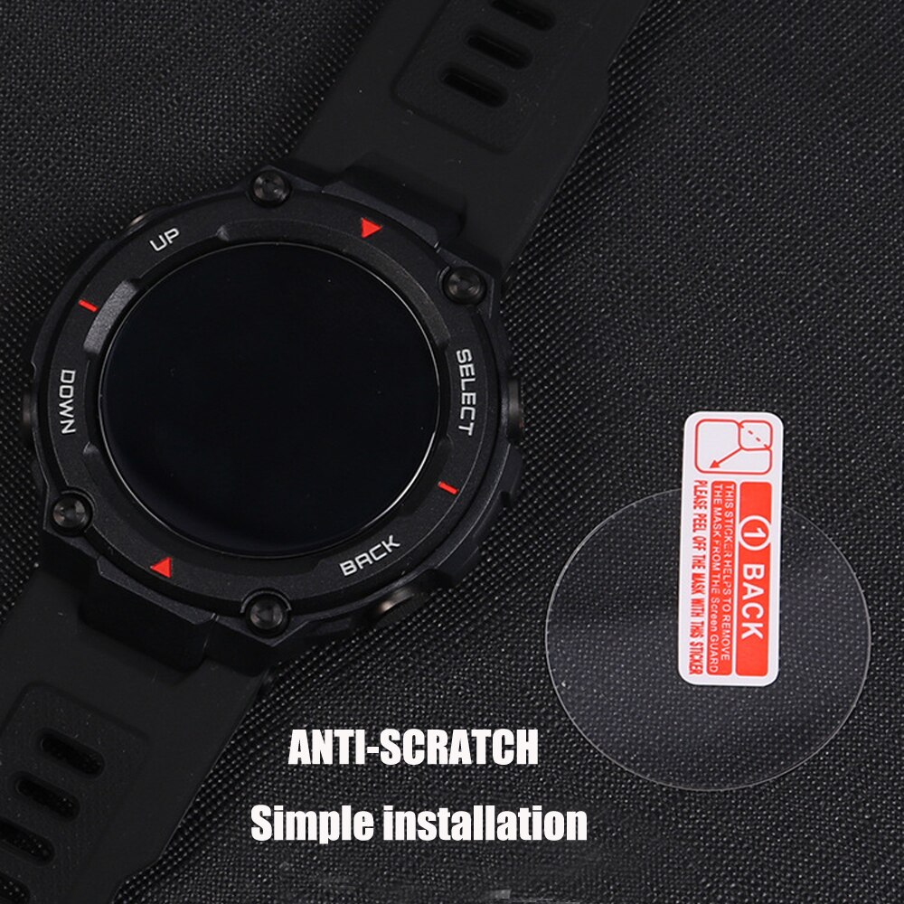 Protector de pantalla de cristal templado para reloj inteligente Huami Amazfit T Rex, accesorios para relojes inteligentes, 2 unidades