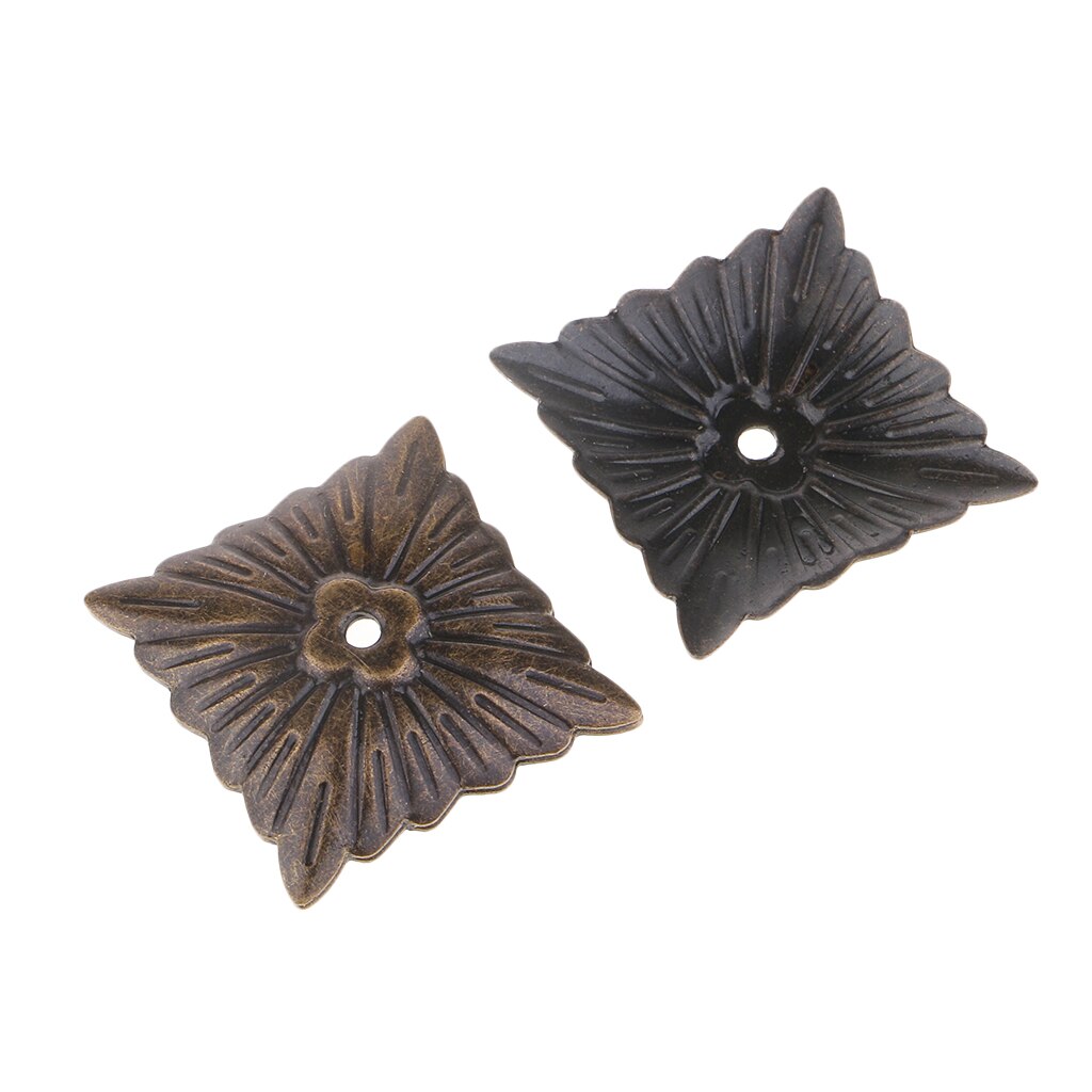 Clous carrés en forme de fleur pour rembourrage de meubles, 50 pièces, décoration de porte murale de maison
